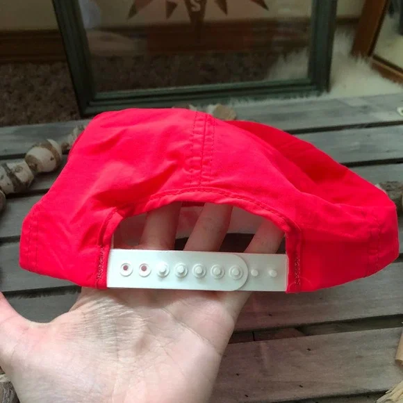 Vintage Rare Red Wing Shoes USA Heritage Boots Swingster Hat Pink Snapback - Picture 3 of 5